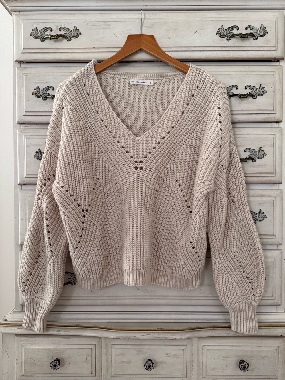Vici Cream Knit Sweater